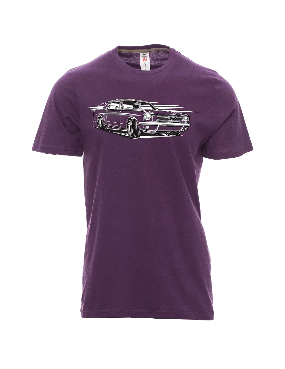 Violett T-Shirt für Männer Mustang
