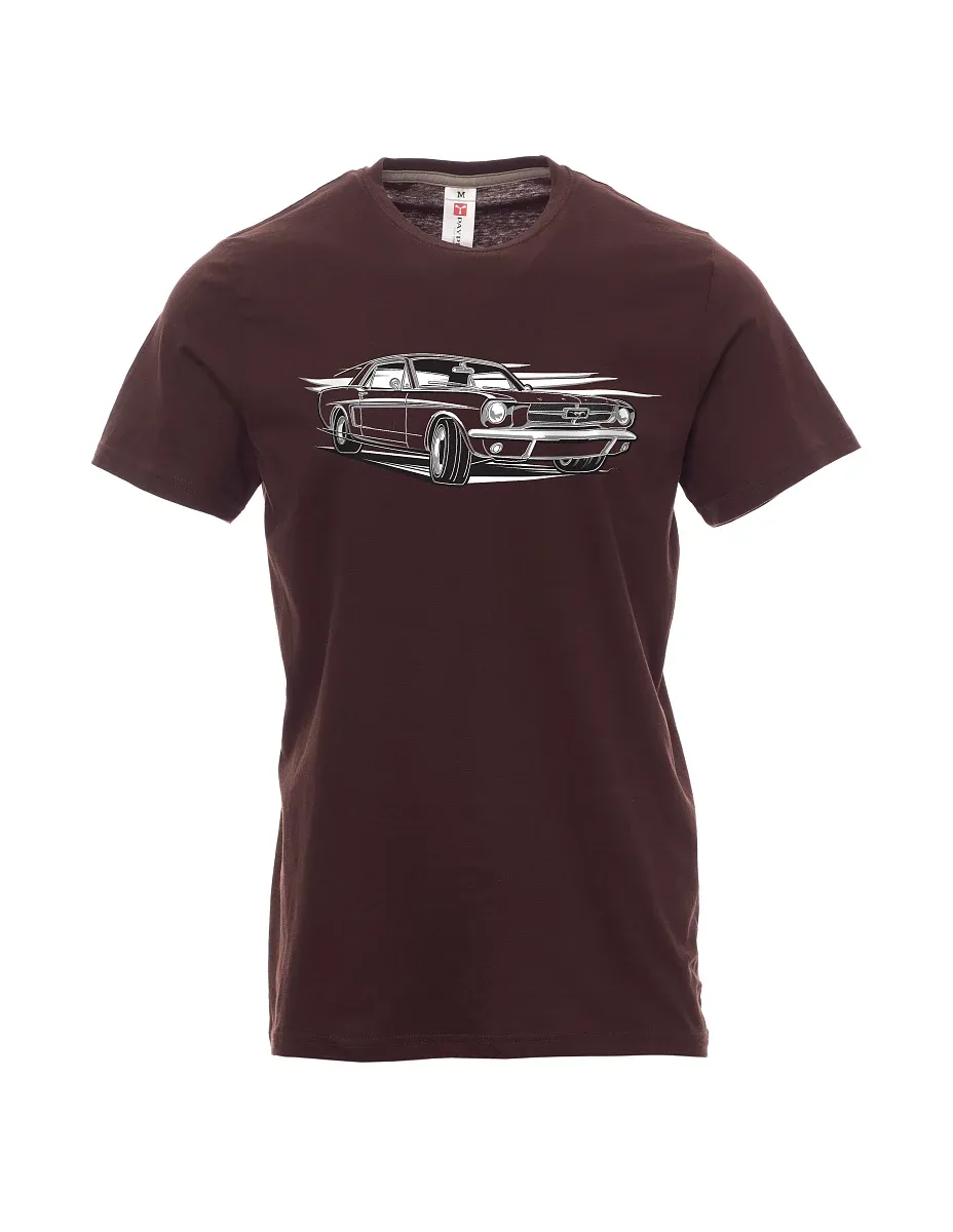 Dunkelbraun T-Shirt für Männer Mustang