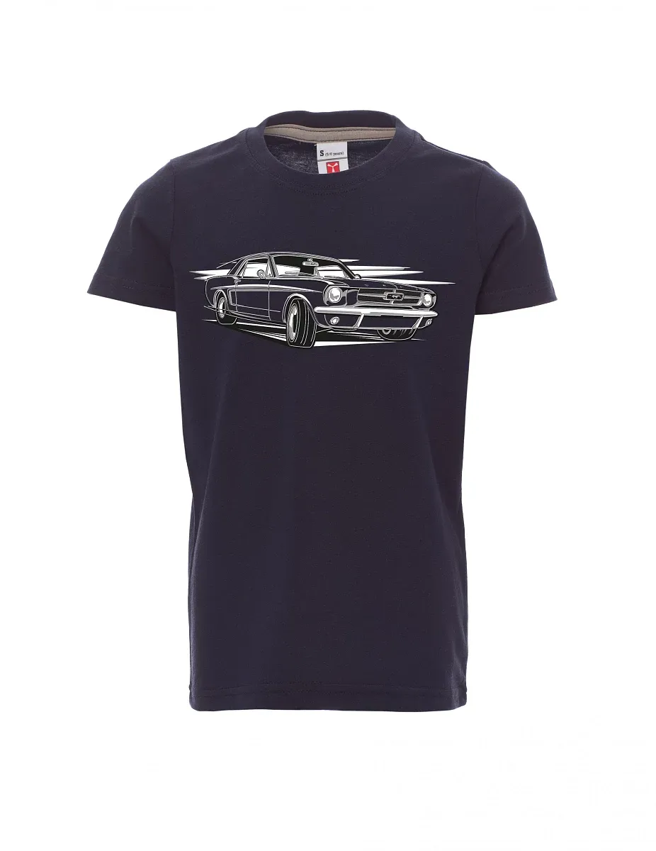 Navy Kinder T-Shirt Mustang