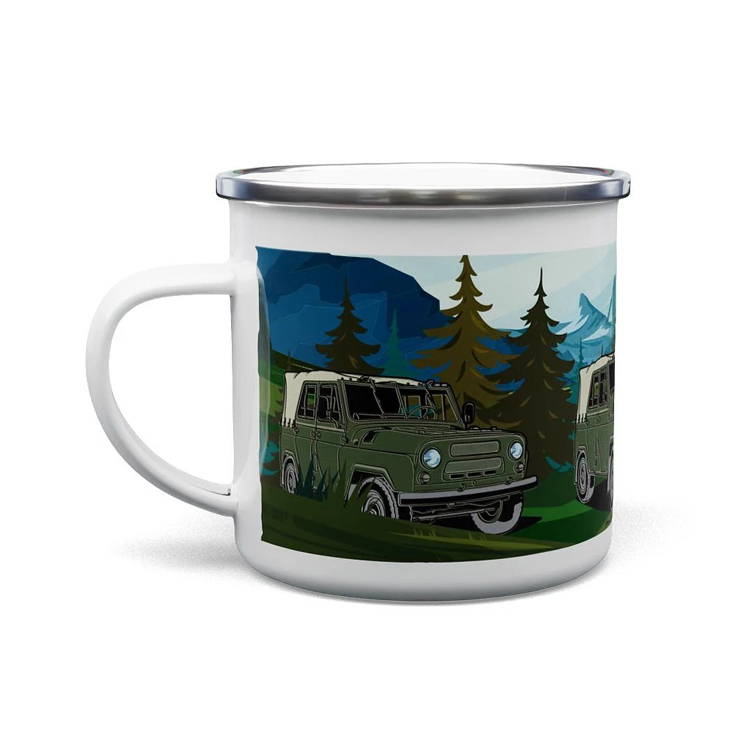 Emaille-Tasse UAZ 469 330 ml