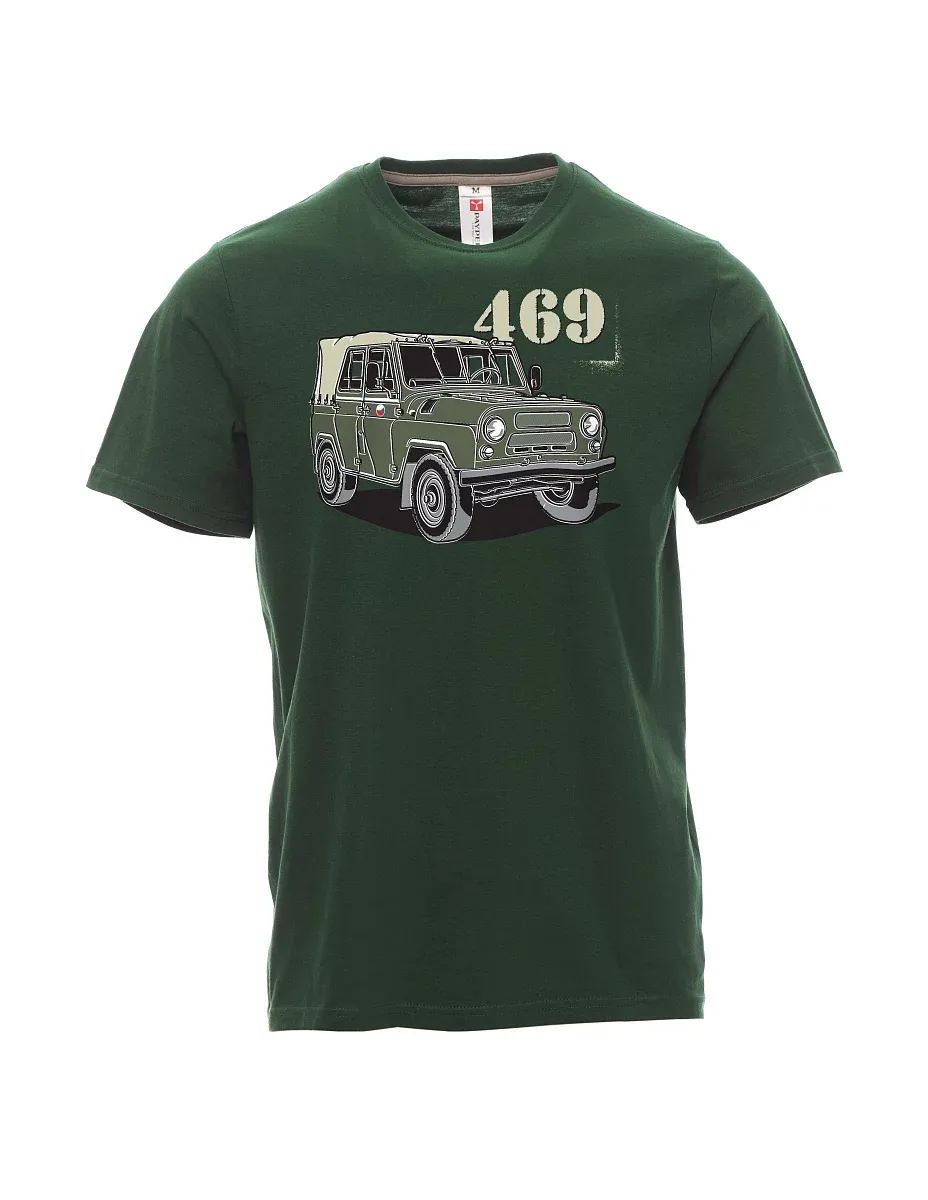 Dunkelgrün T-Shirt für Männer UAZ 469  CZ