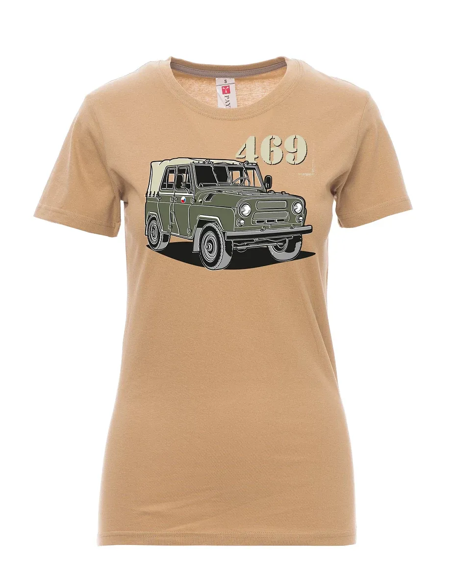 Braunes T-Shirt für Damen UAZ 469  CZ