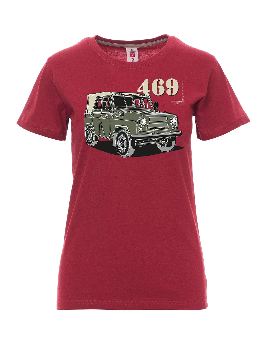 Bordeaux T-Shirt für Damen UAZ 469  CZ
