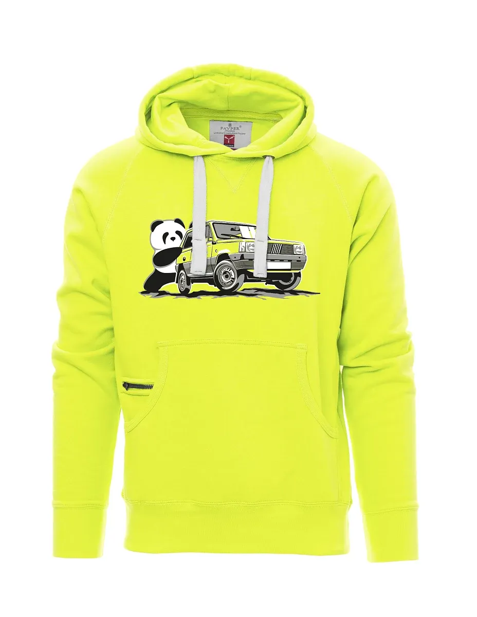 Fluoreszierendes Sweatshirt für Männer Der italienische Veteran F Panda