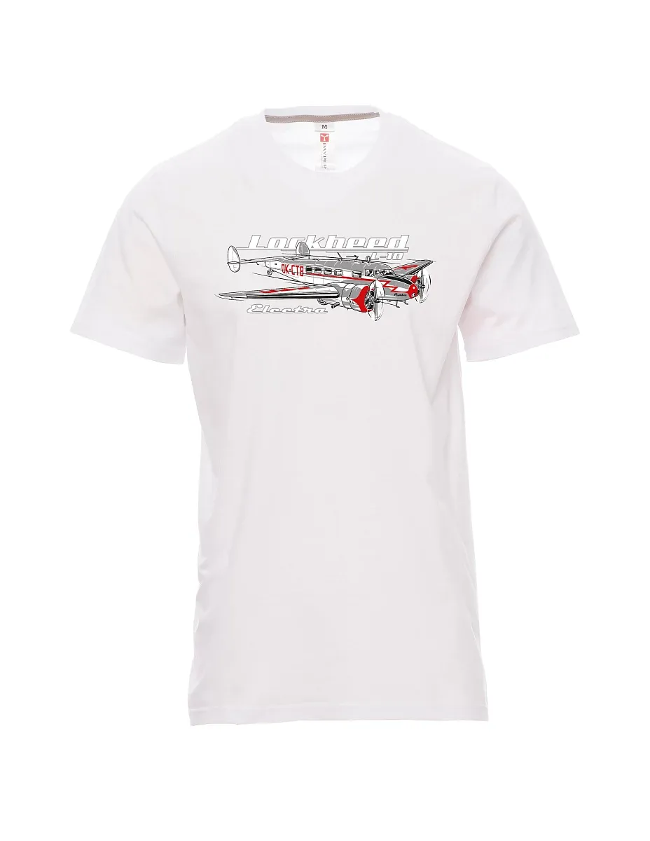 Weißes T-Shirt für Männer Lockheed L-10