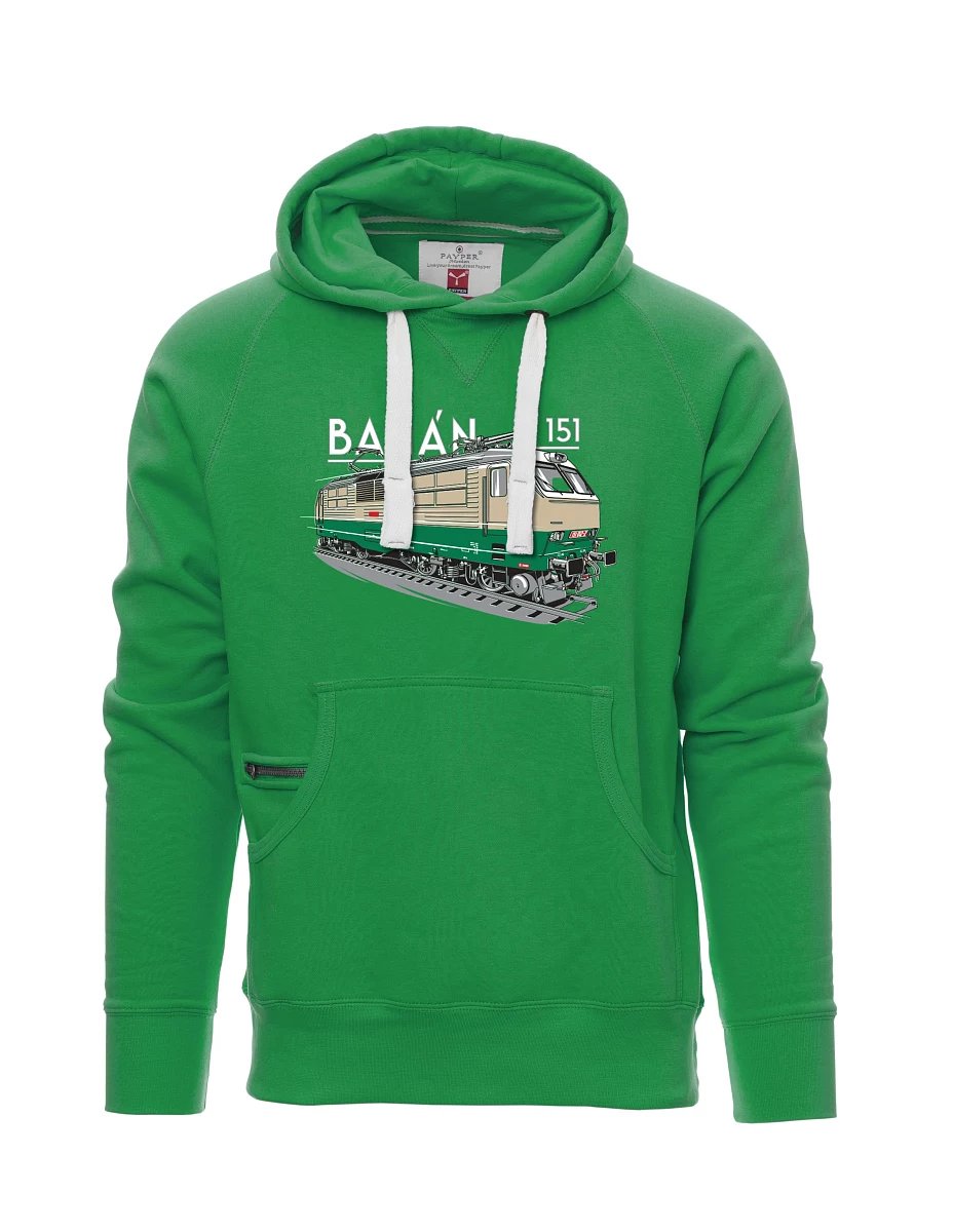 Grünes Sweatshirt für Männer Elektrolokomotive 151 "Banane"
