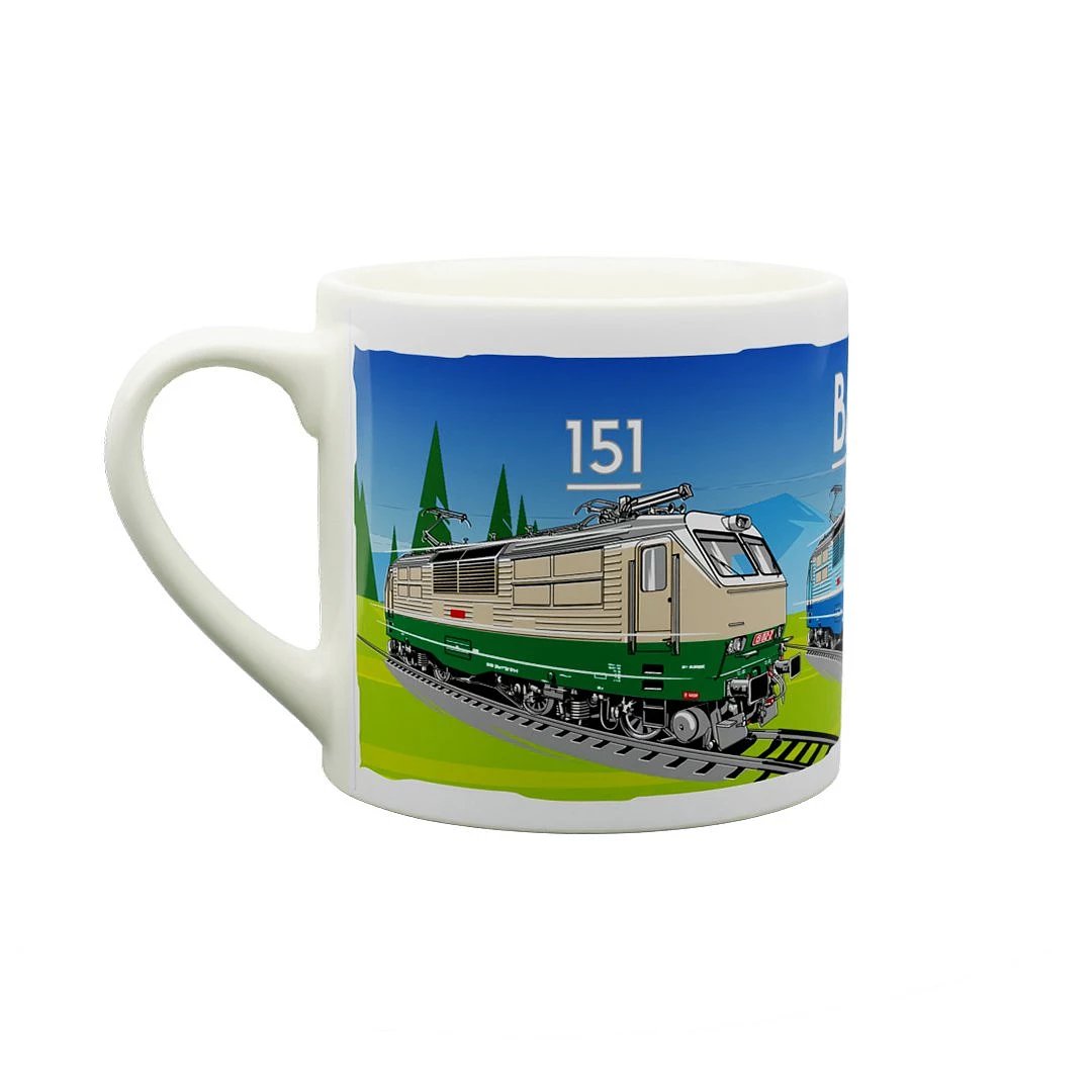 Keramikbecher Elektrolokomotive 151 "Banane" 170 ml