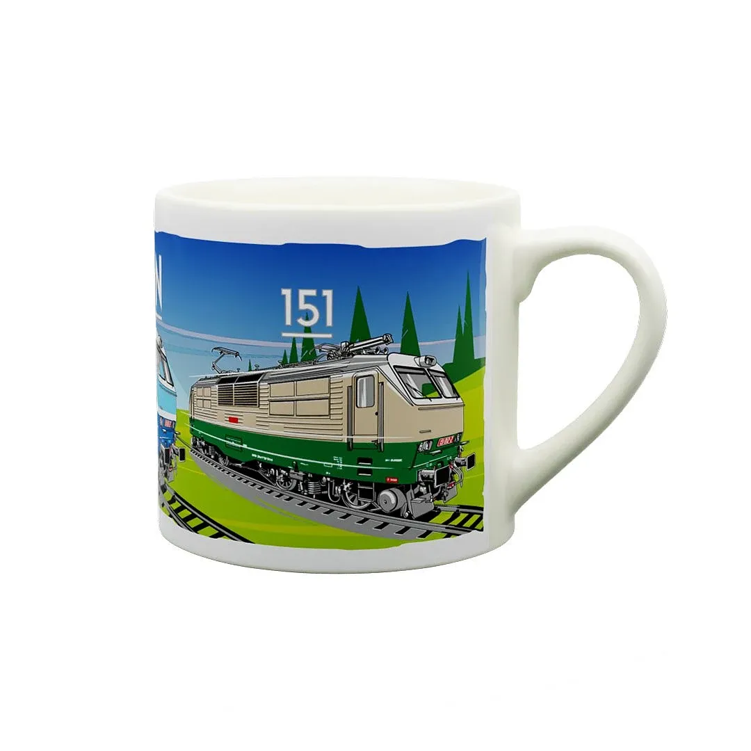 Keramikbecher Elektrolokomotive 151 "Banane" 170 ml