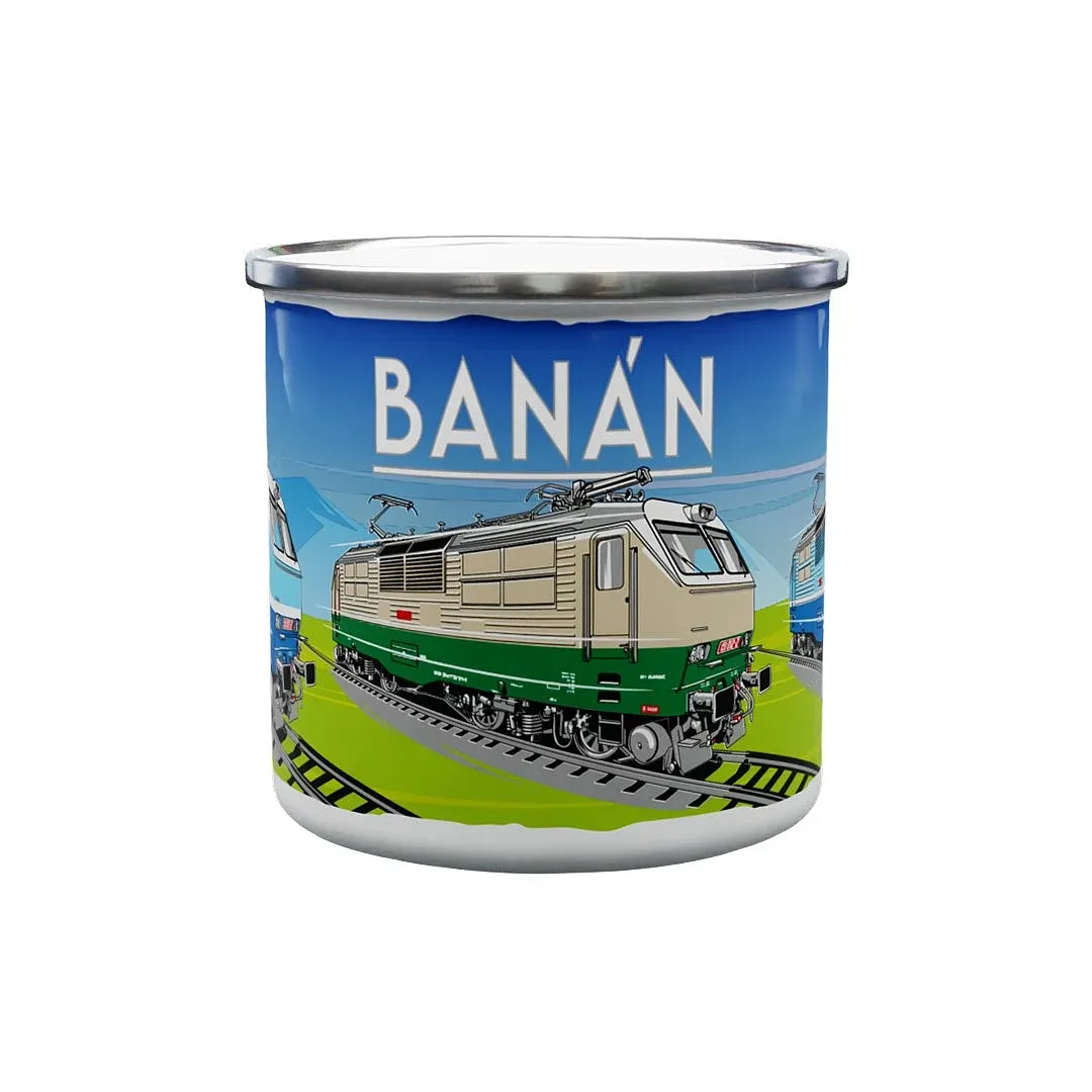 Emaille-Tasse Elektrolokomotive 151 "Banane" 330 ml