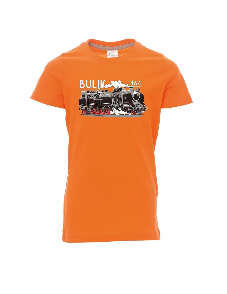 Orange Kinder T-Shirt Lokomotive 464