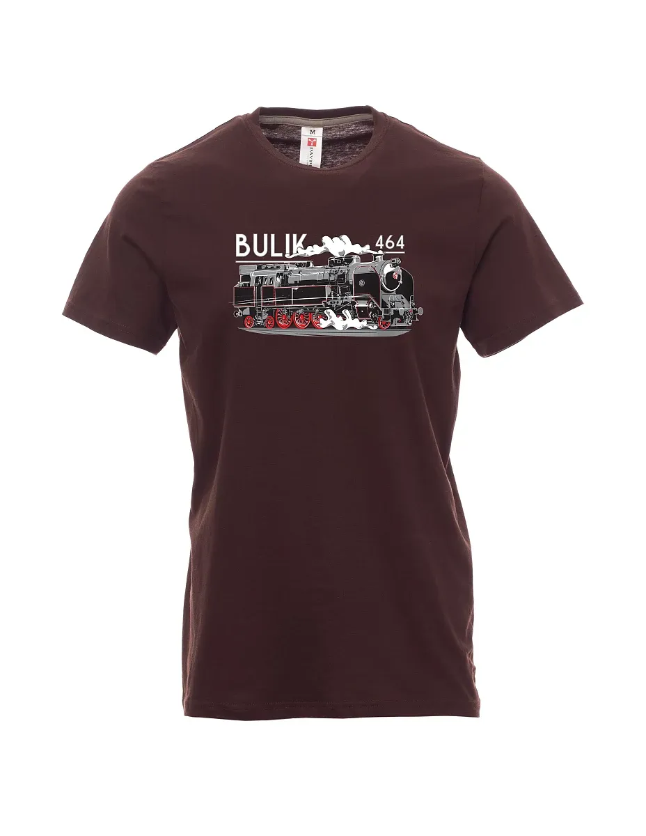 Dunkelbraun T-Shirt für Männer Lokomotive 464