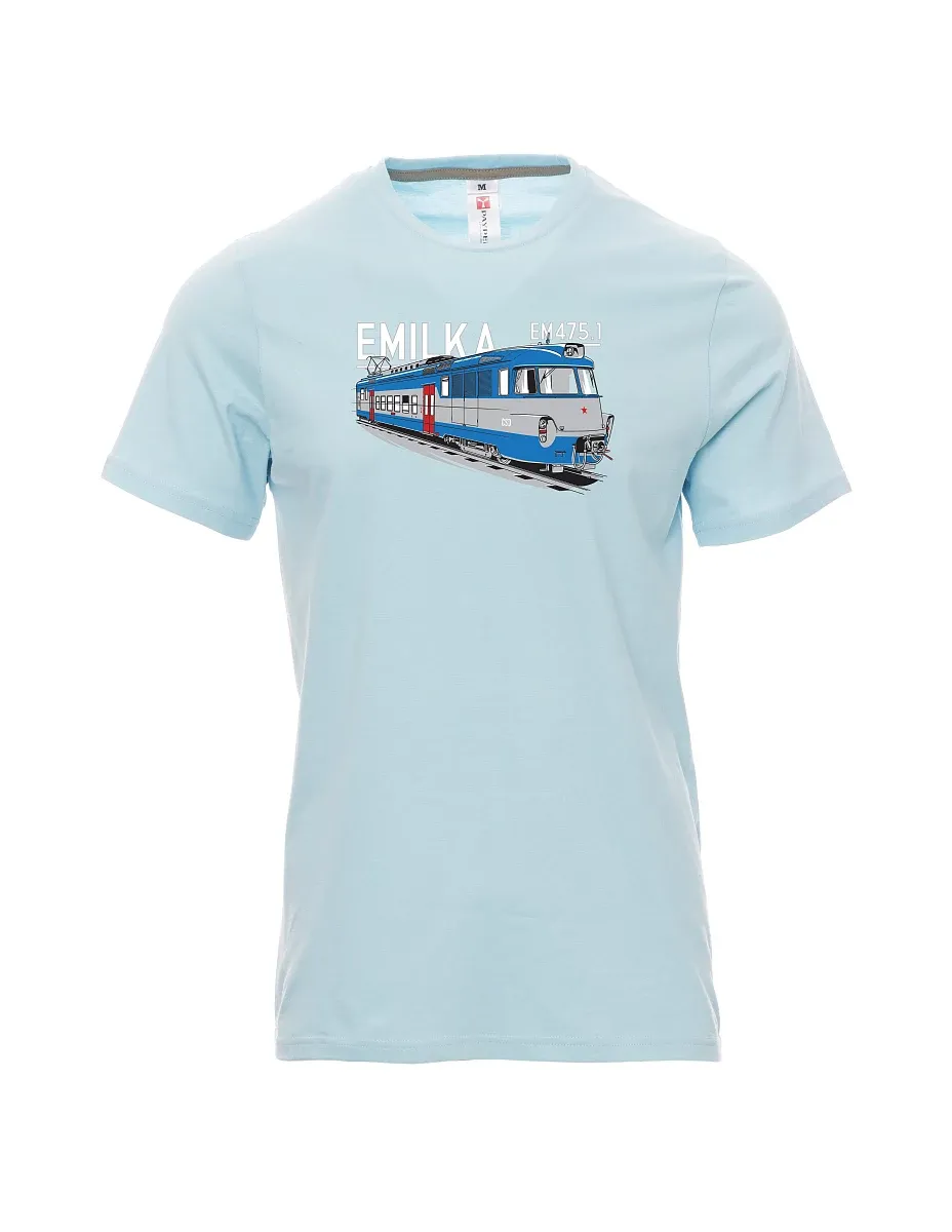 Blassblaues T-Shirt für Männer Elektrogeräte 475.1