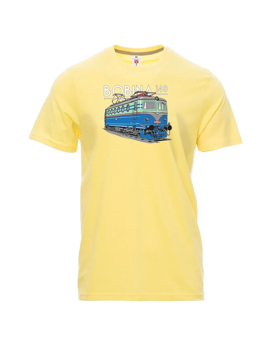 Hellgelb T-Shirt für Männer Lokomotive 140