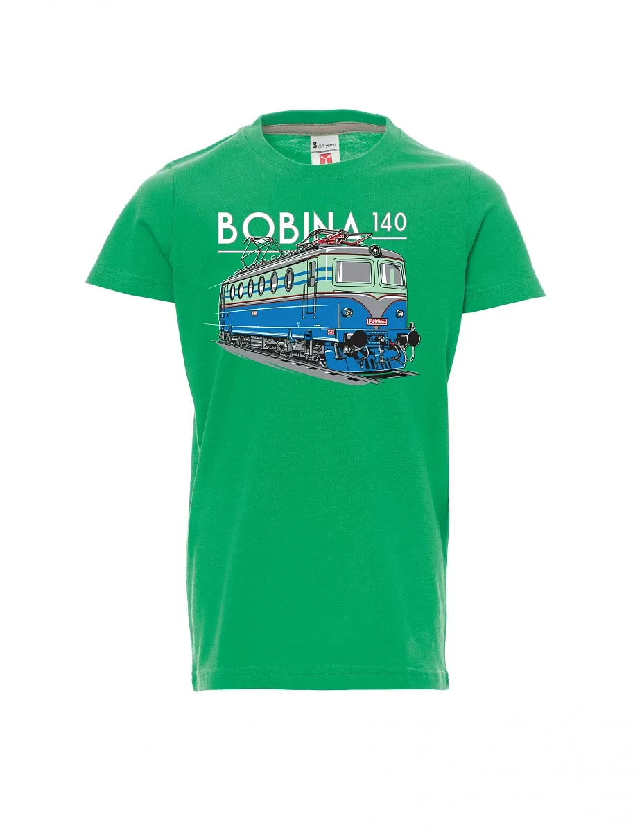 Grünes Kinder T-Shirt Lokomotive 140