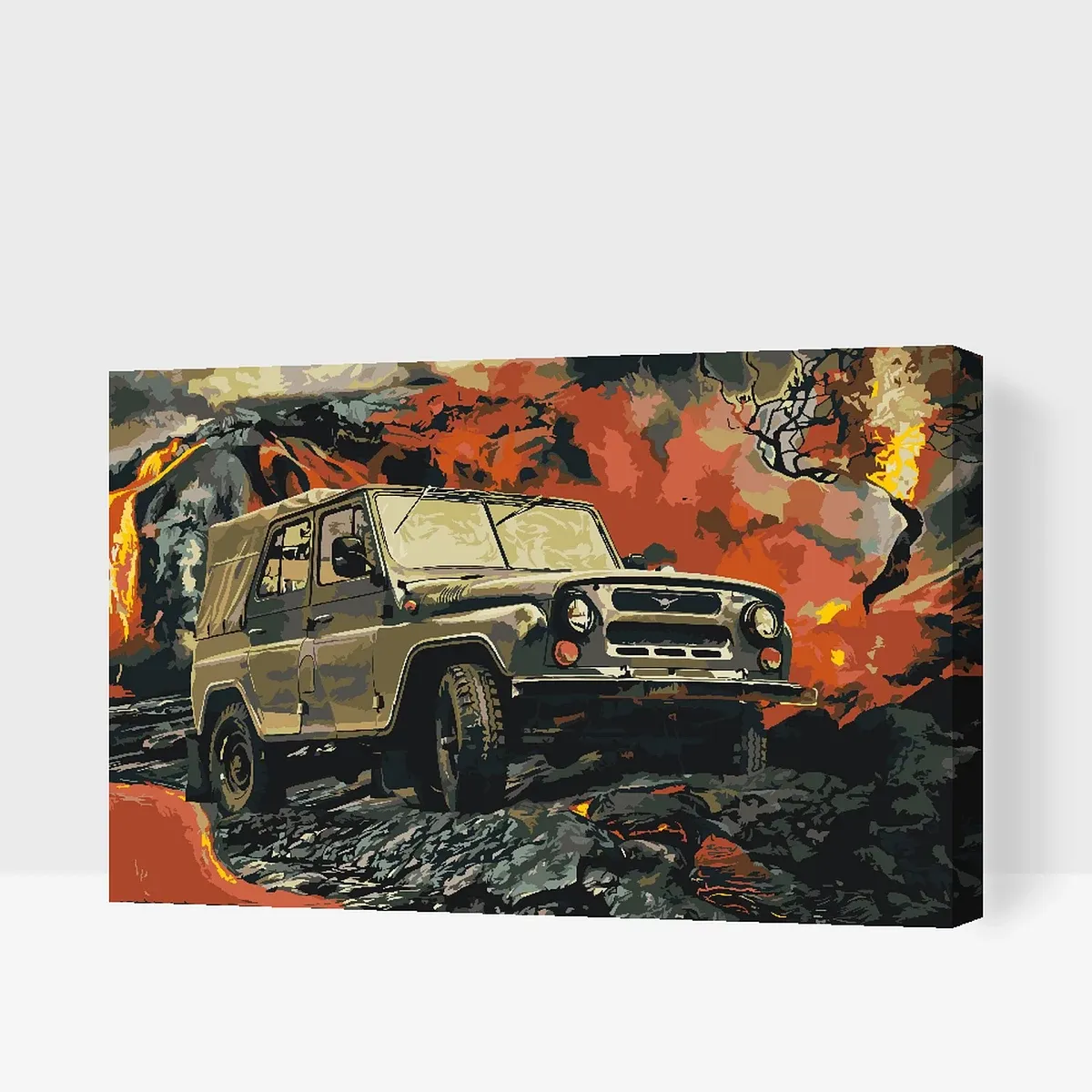 Malen nach Zahlen - Bild von Veteran UAZ 469