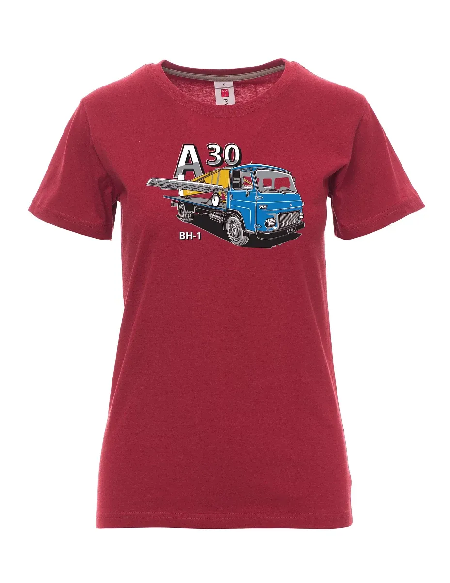 Bordeaux T-Shirt für Damen Avia A30 und flugzeug BH - 1