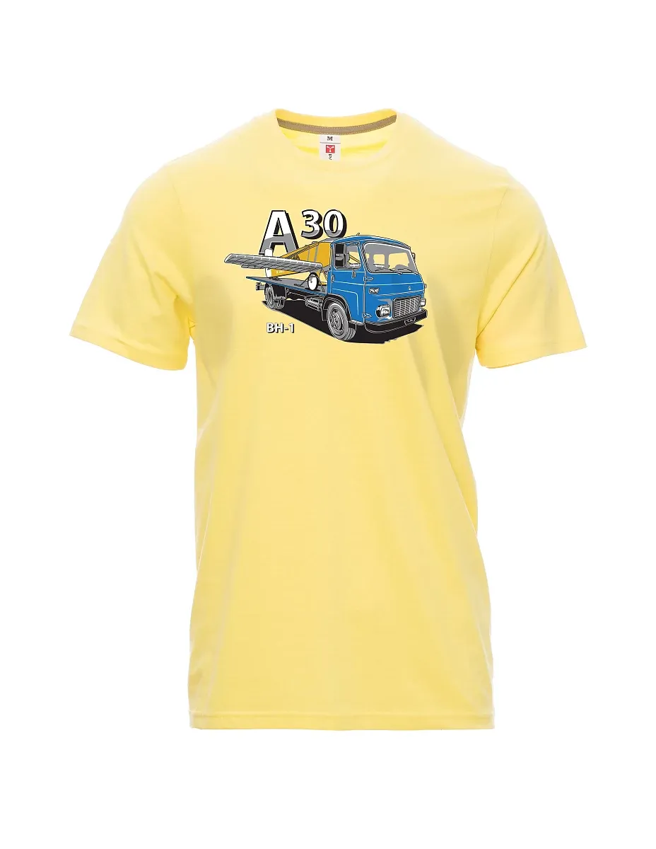 Hellgelb T-Shirt für Männer Avia A30 und flugzeug BH - 1