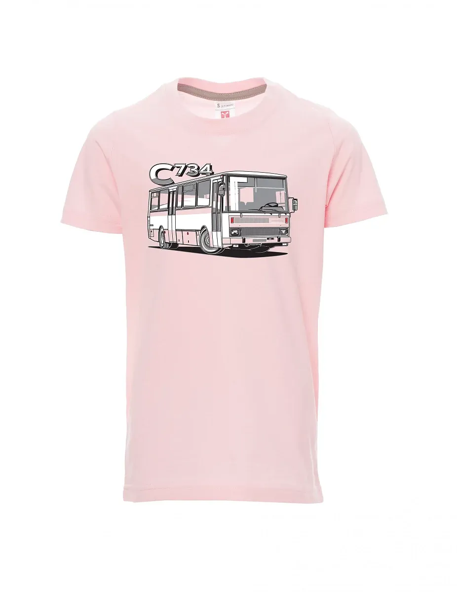 Hell-Pink Kinder T-Shirt Bus C734