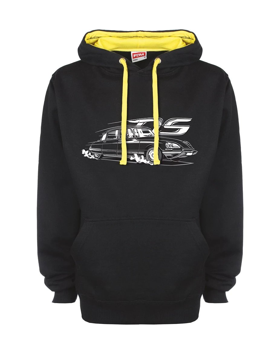 Gelb-schwarzes Sweatshirt mit Französischer Veteran DS