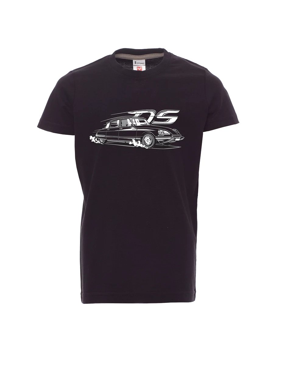Schwarzes Kinder T-Shirt Französischer Veteran DS