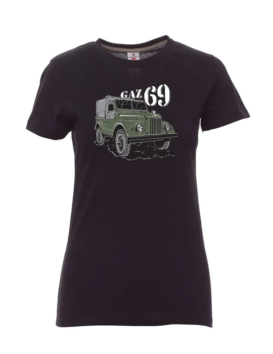 Schwarzes T-Shirt für Damen GAZ 69