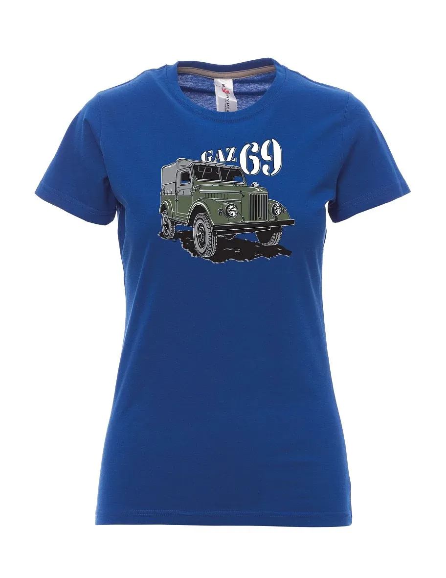 Königsblaues T-Shirt für Damen GAZ 69