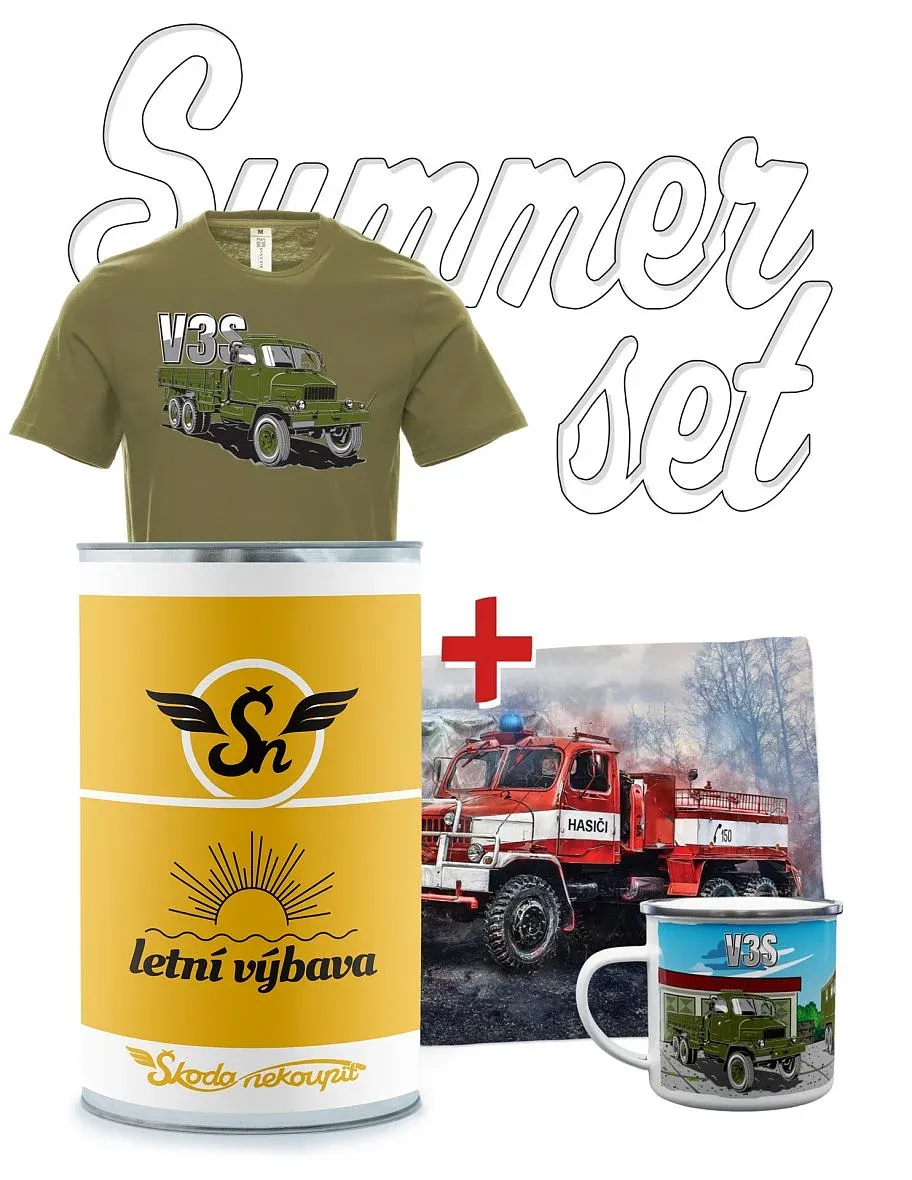 Geschenk Sommer-Set LKW V3S Flachbett-LKW