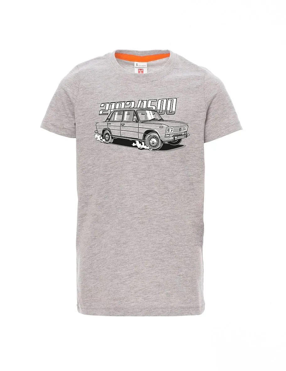 Grau melange Kinder T-Shirt Lada 2103 / VAZ 1500