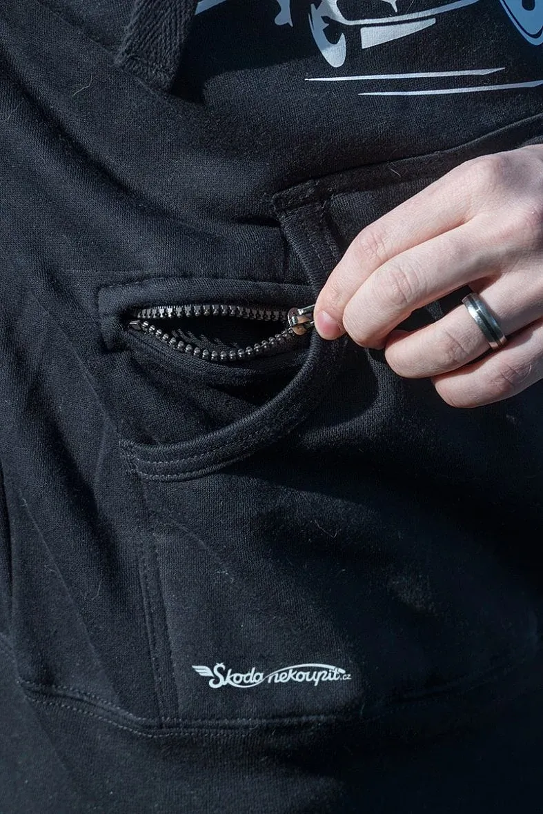 Schwarzes Sweatshirt für Männer Elektrolokomotive 151 "Banane"
