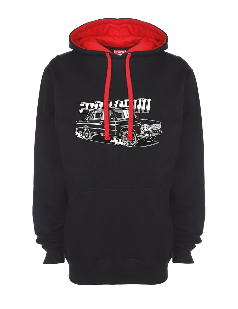 Rot-schwarzes Sweatshirt Lada 2103 / VAZ 1500