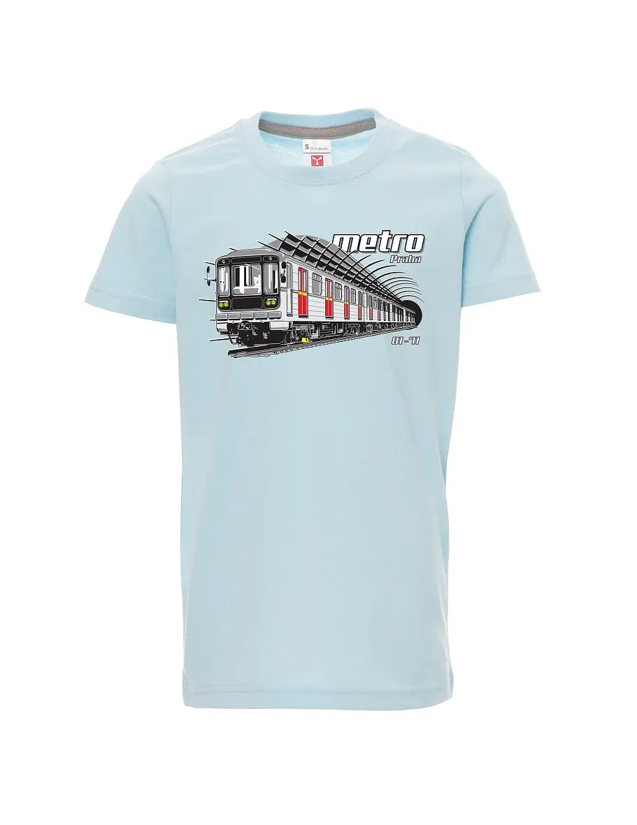 Blassblaues Kinder T-Shirt Metro 81-71