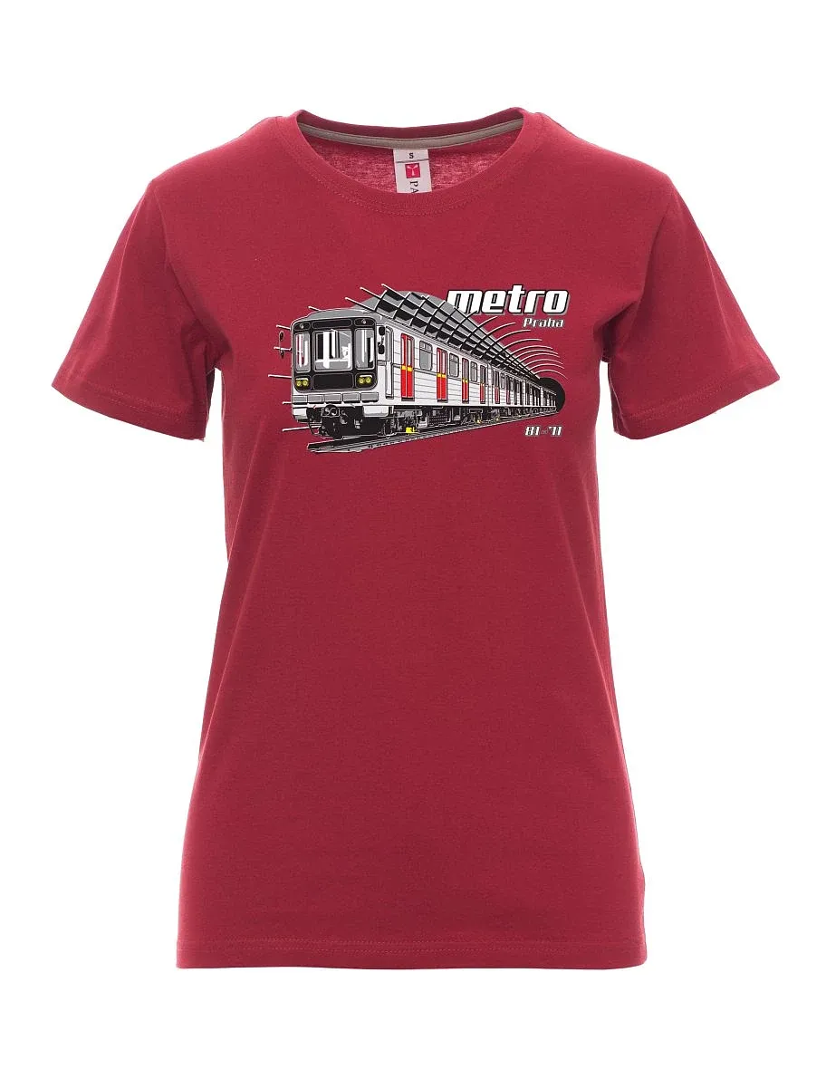 Bordeaux T-Shirt für Damen Metro 81-71