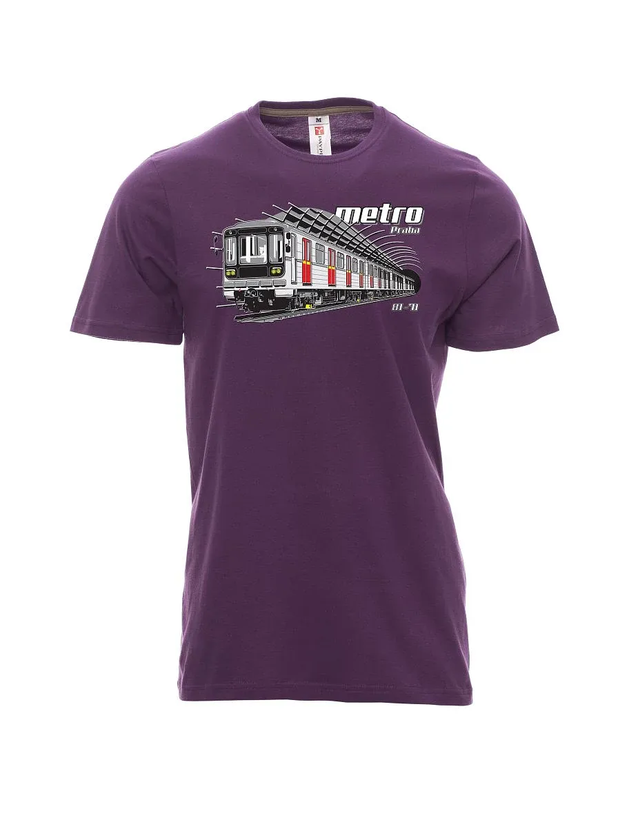 Violett T-Shirt für Männer Metro 81-71