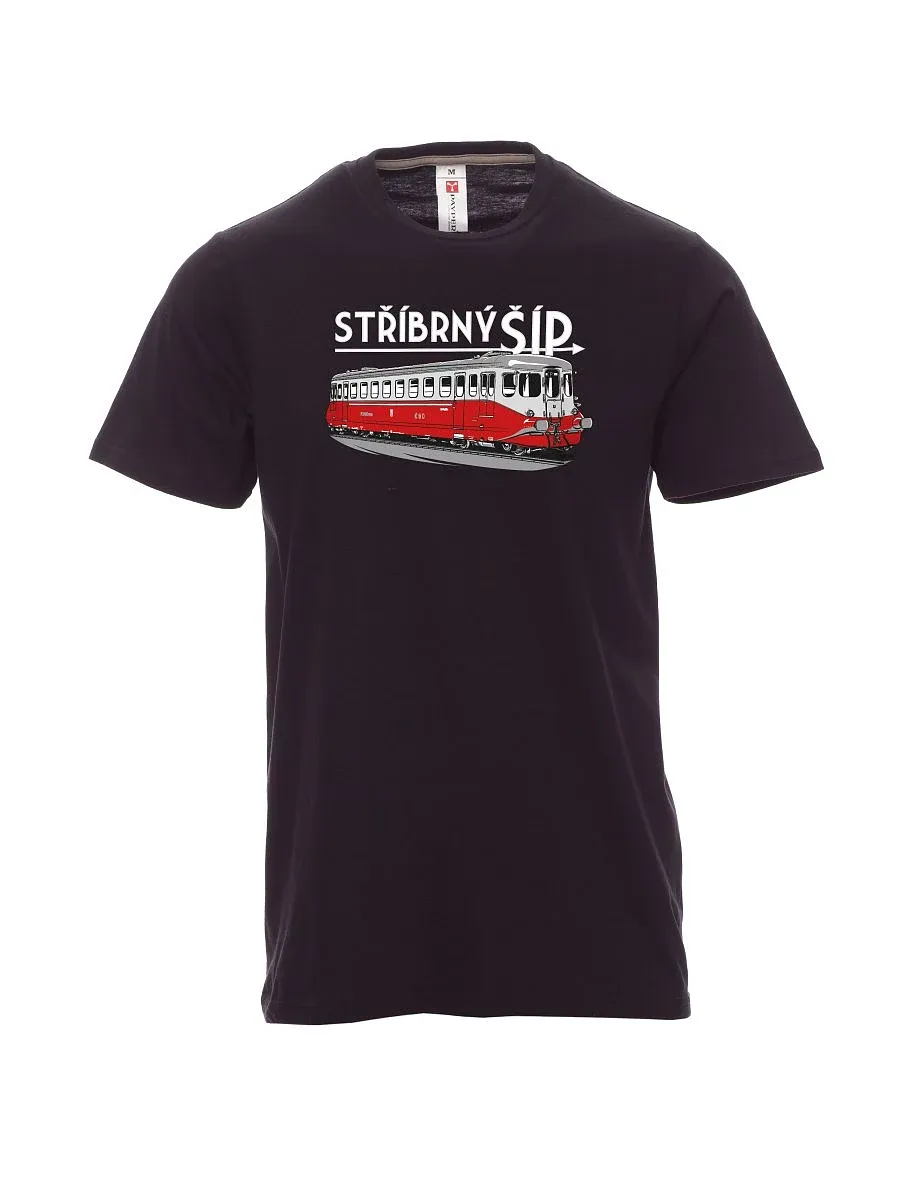 Schwarzes T-Shirt für Männer Silberpfeil M 260 001