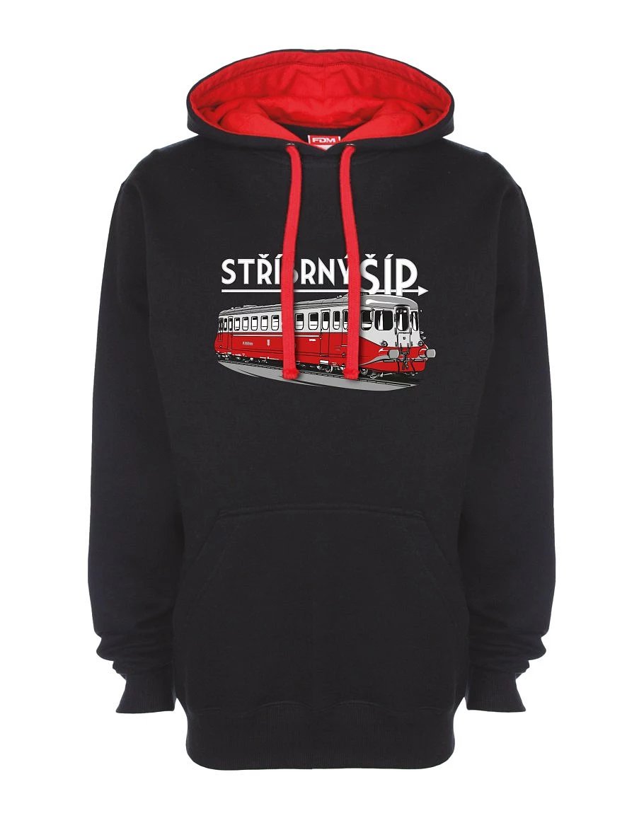 Rot-schwarzes Sweatshirt Silberpfeil M 260 001