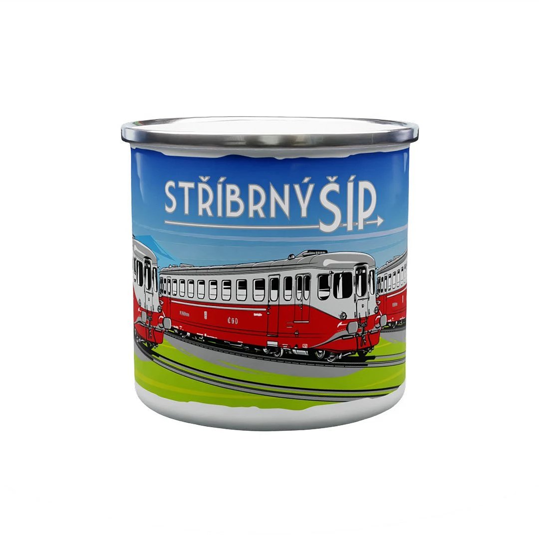 Emaille-Tasse Silberpfeil M 260 001 330 ml