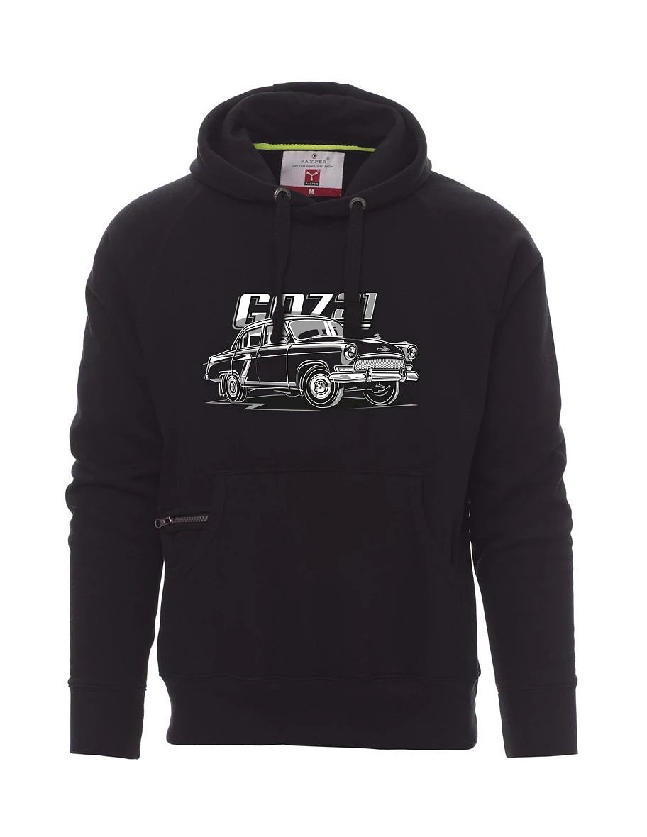 Schwarzes Sweatshirt für Männer GAZ 21