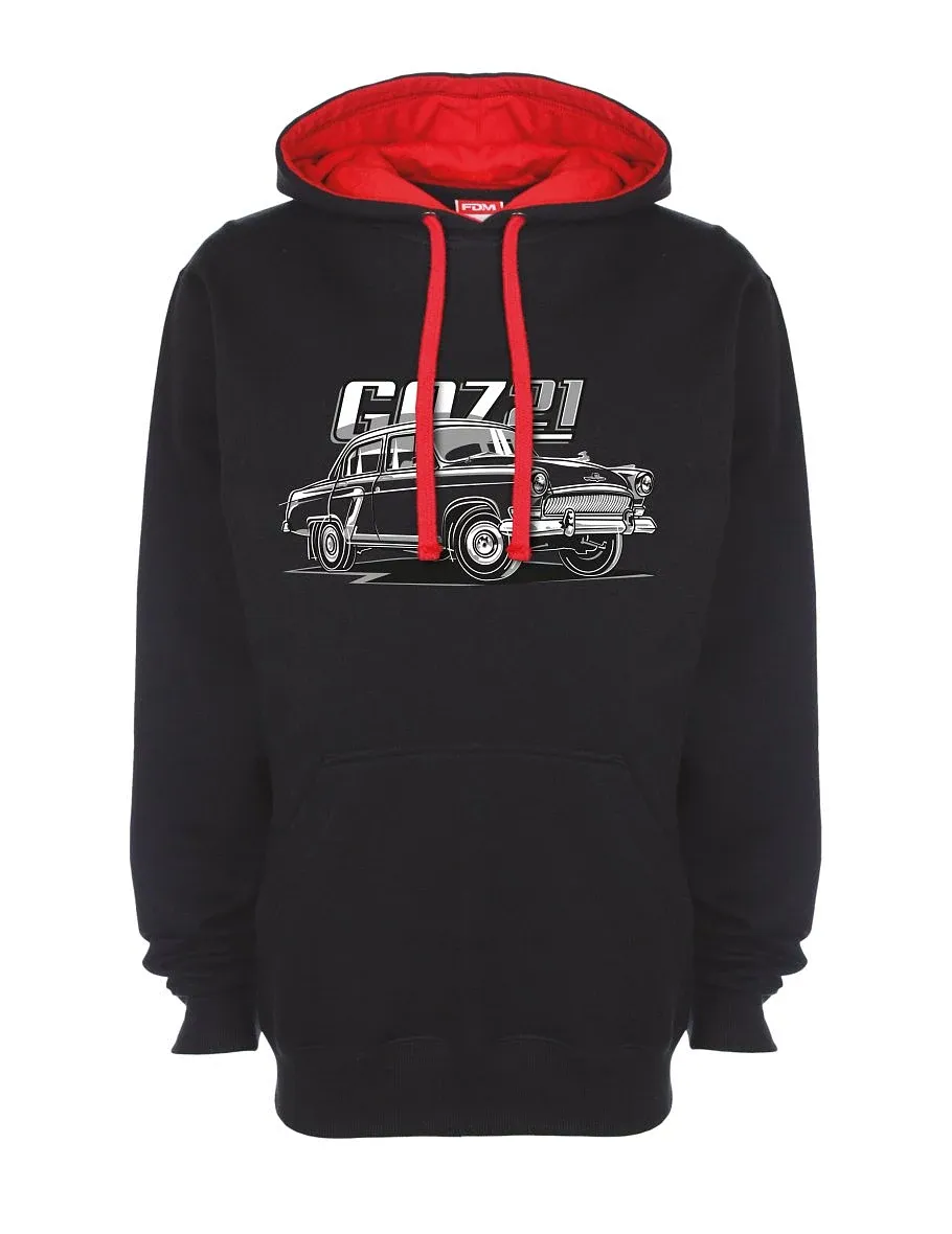 Rot-schwarzes Sweatshirt GAZ 21