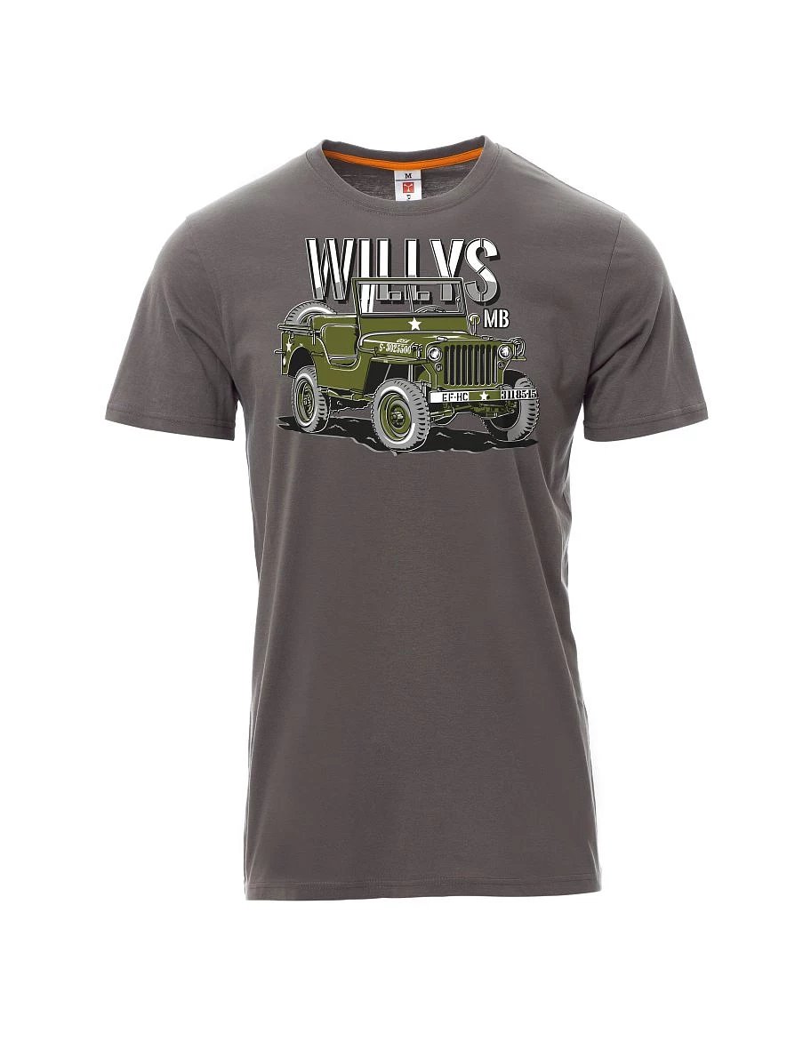Graues T-Shirt für Männer Willys MB