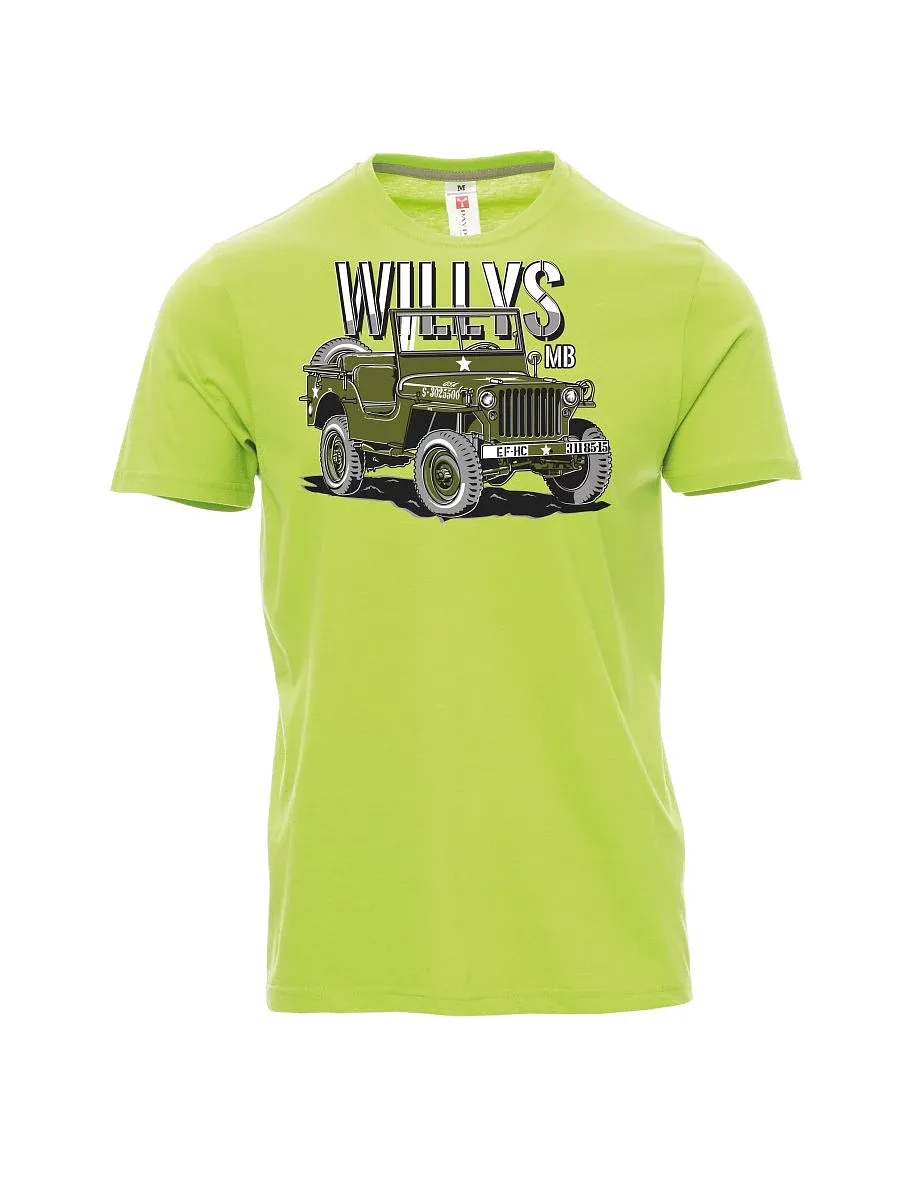 Hellgrünes T-Shirt für Männer Willys MB