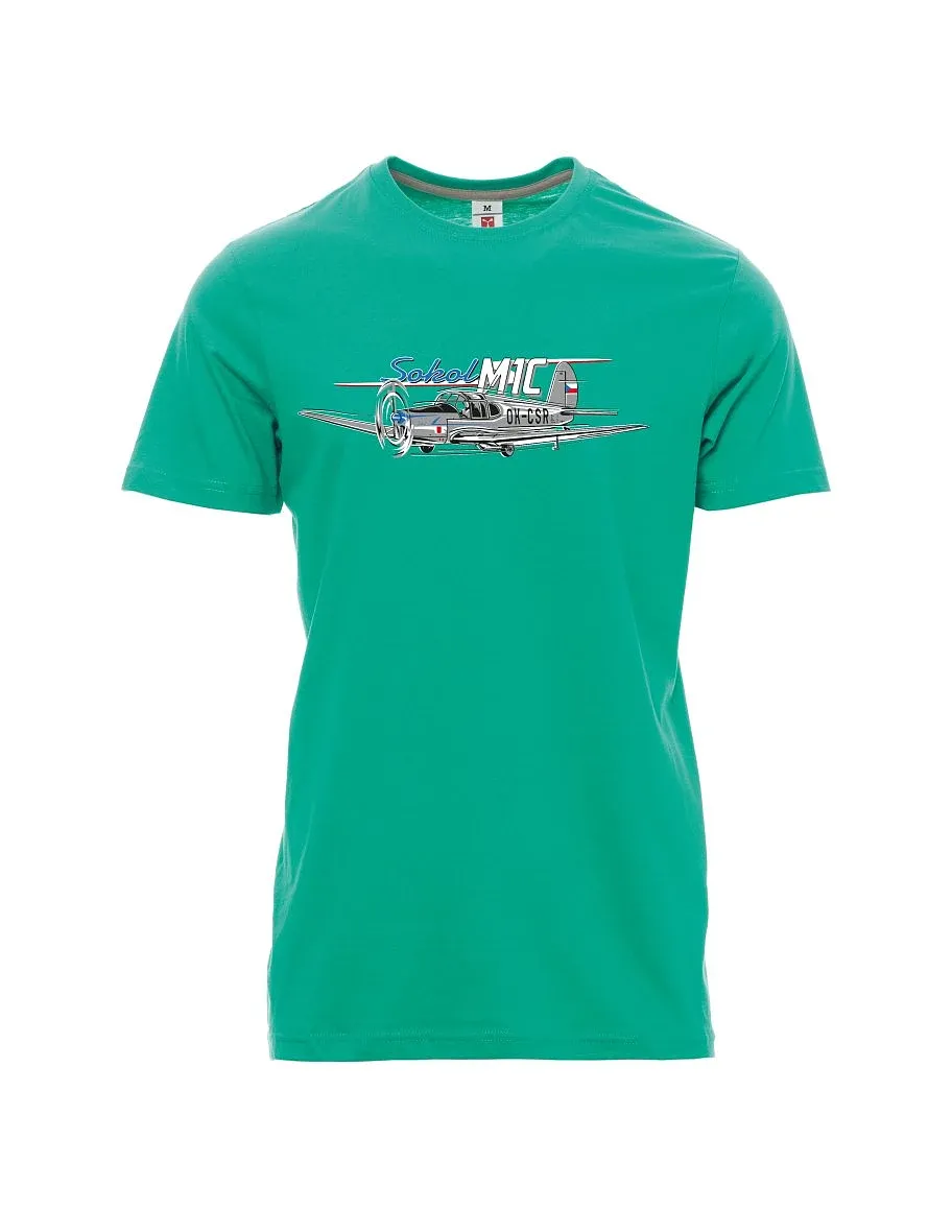 Smaragde T-Shirt für Männer Flugzeug Sokol