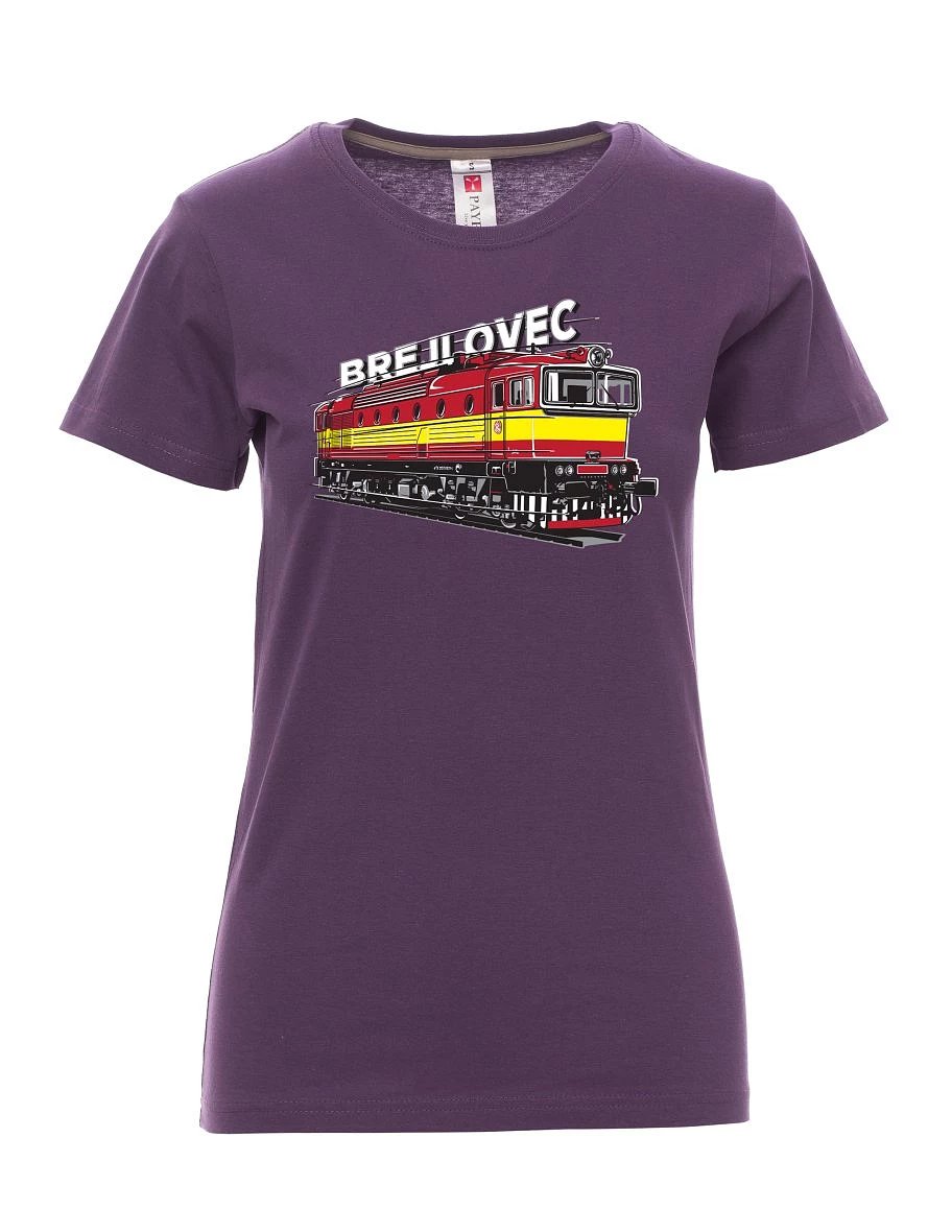 Violett T-Shirt für Damen Lokomotive 753