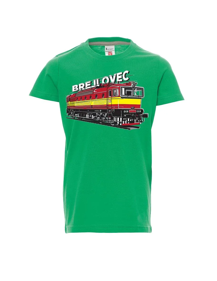 Grünes Kinder T-Shirt Lokomotive 753