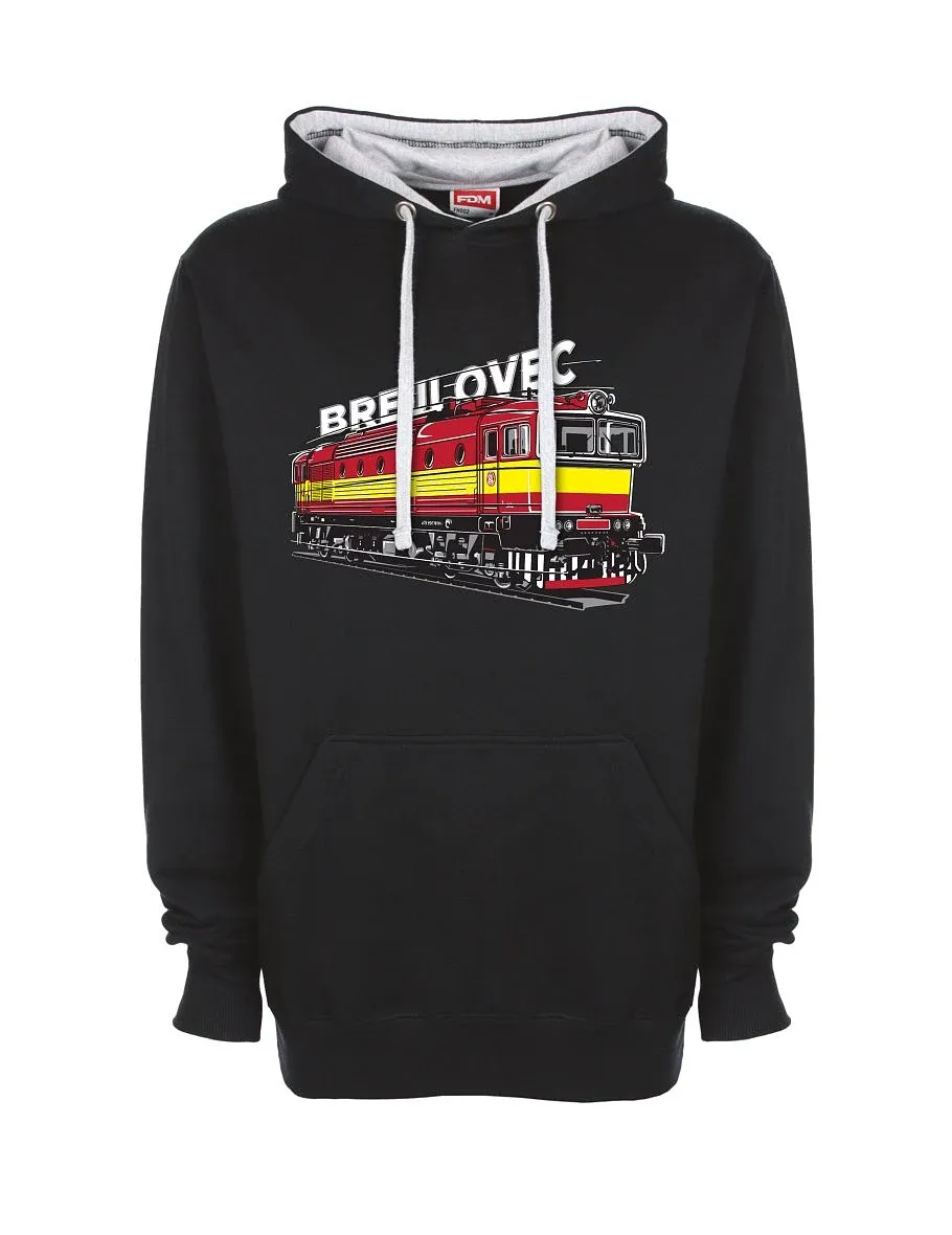 Grau-schwarzes Sweatshirt Lokomotive 753