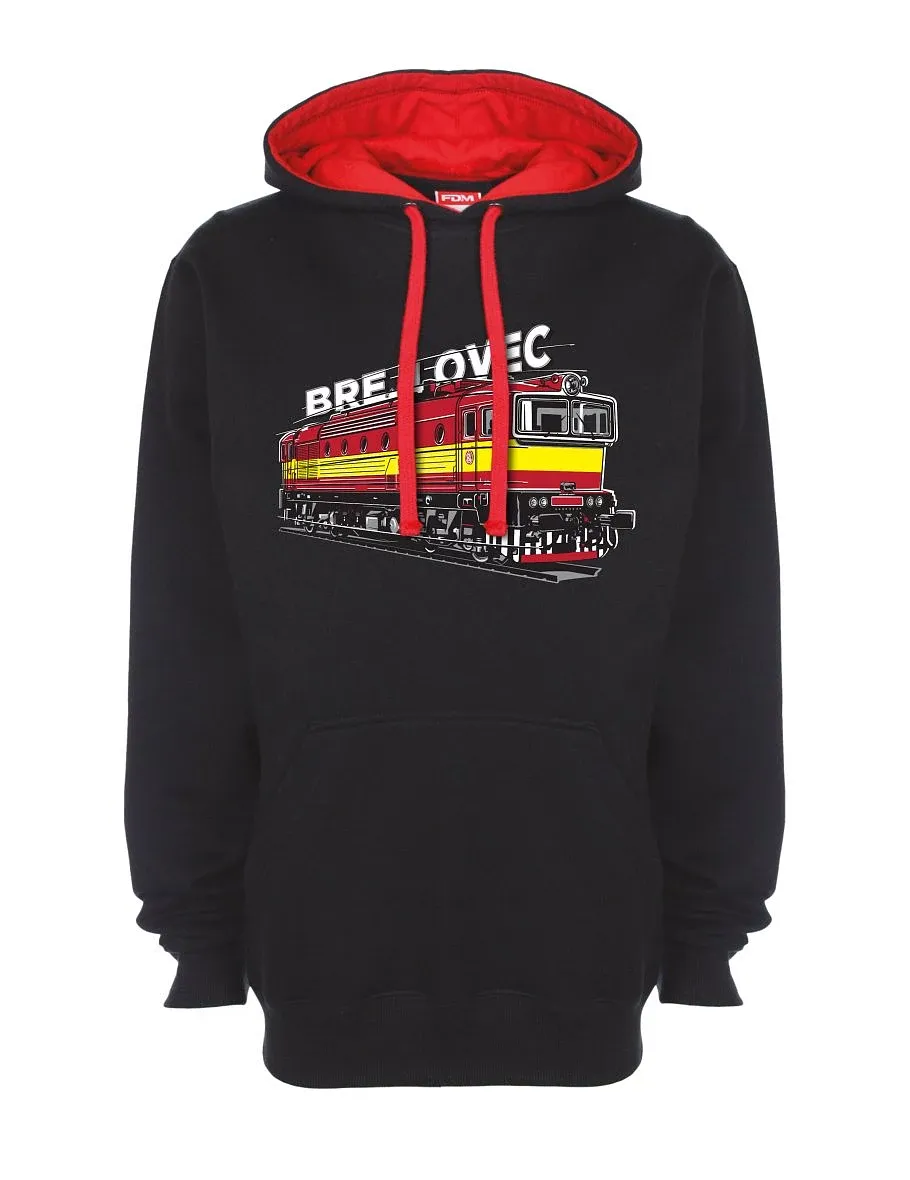 Rot-schwarzes Sweatshirt Lokomotive 753