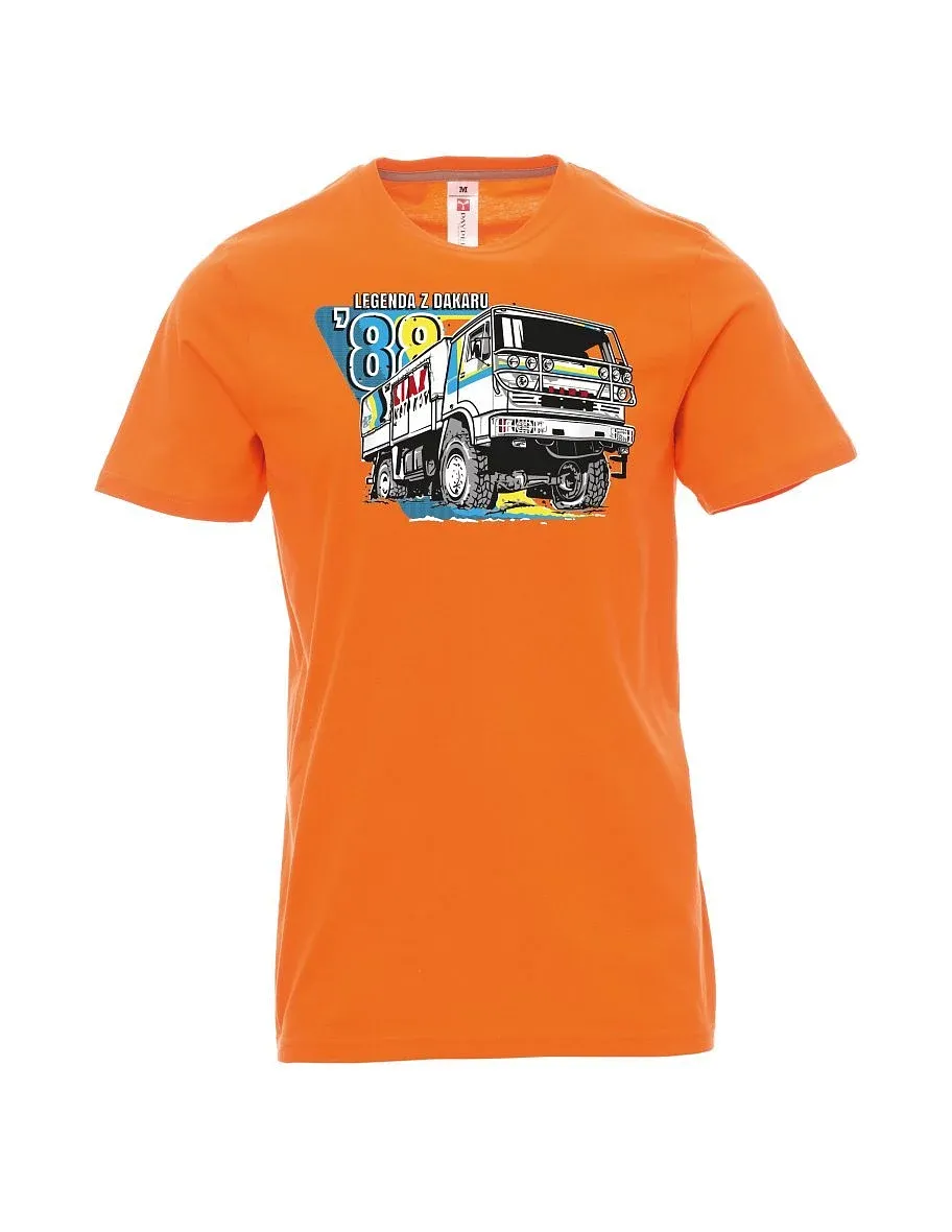 Orange T-Shirt für Männer TurboTwin aus dakar 1988