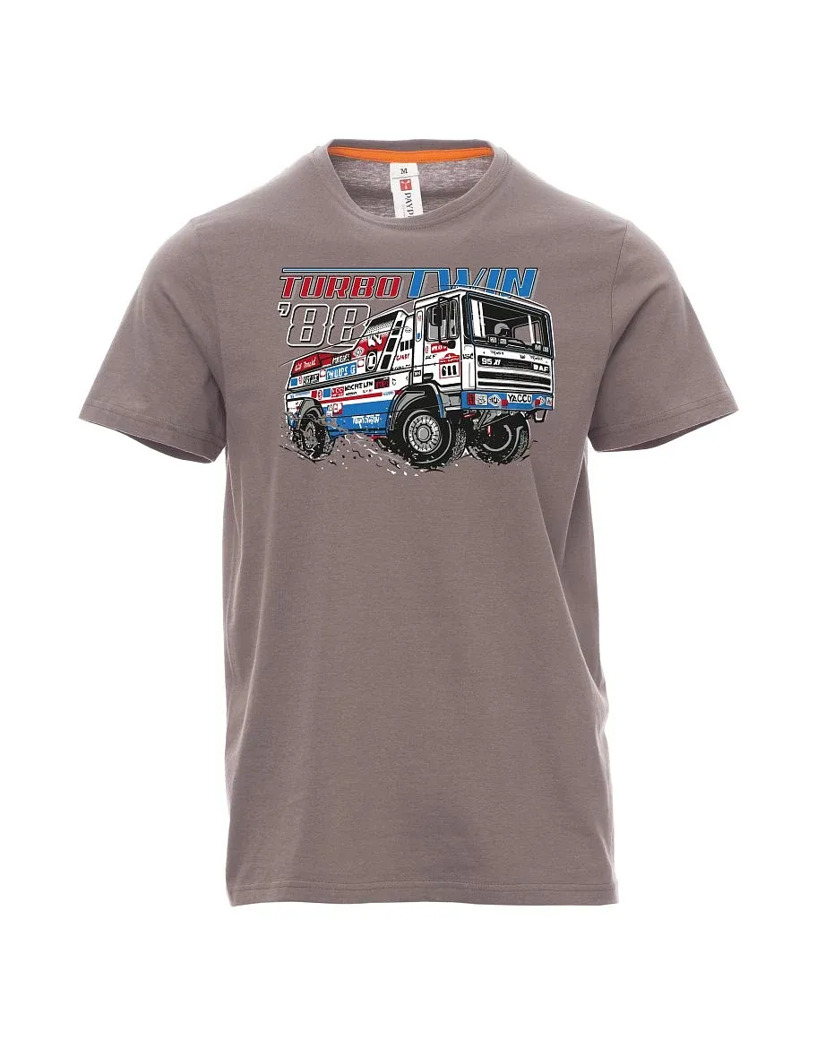Stahlgrau T-Shirt für Männer TurboTwin aus dakar 1988