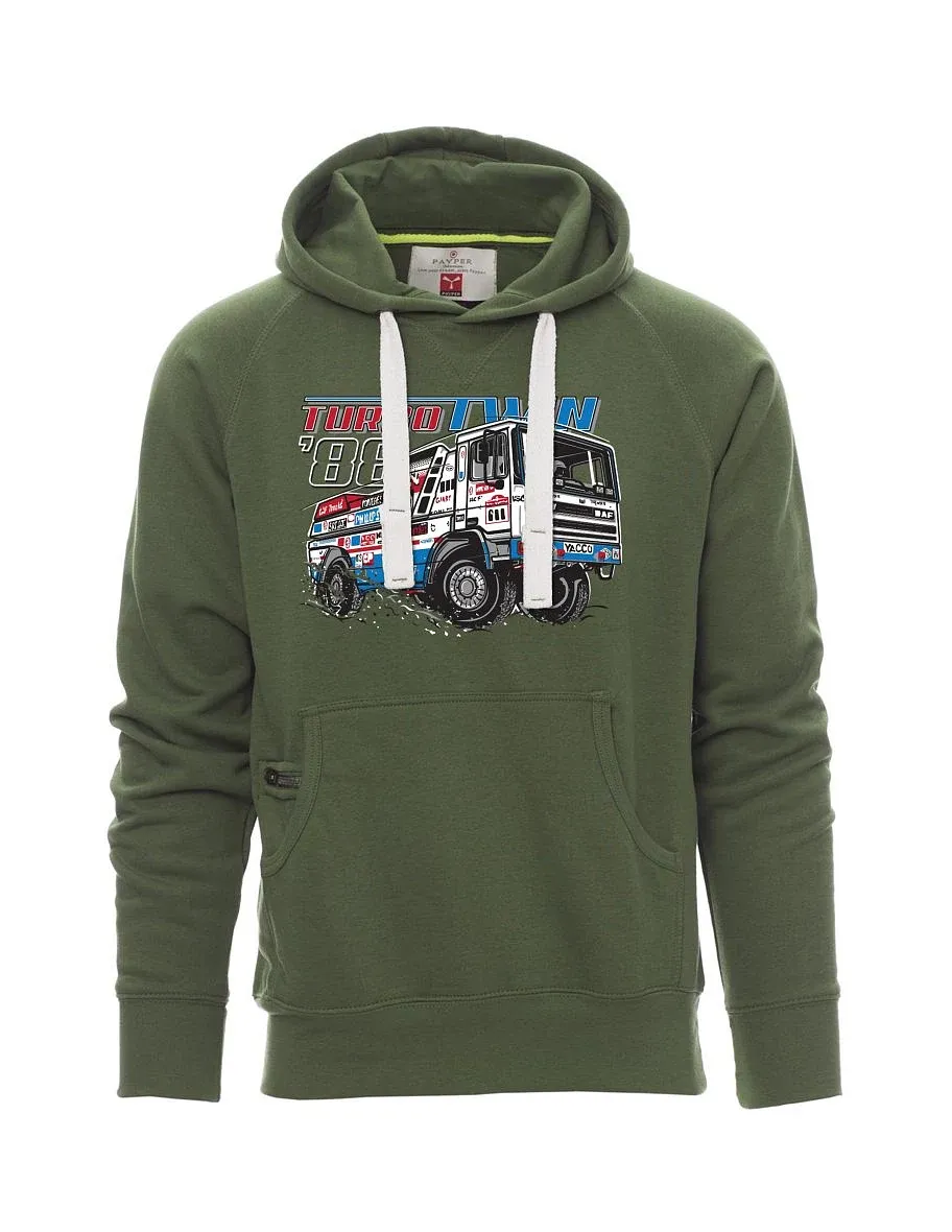 Dunkelgrünes Sweatshirt für Männer TurboTwin aus Dakar 1988