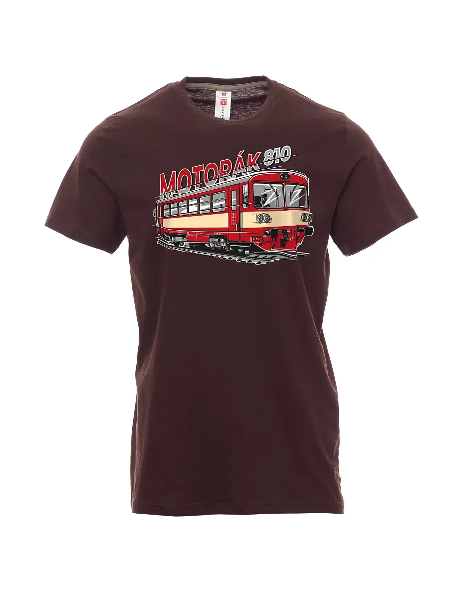 Dunkelbraun T-Shirt für Männer Autozug 810