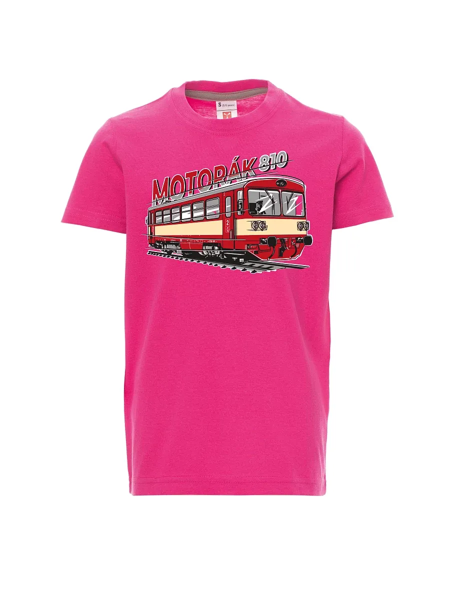 Rosa Kinder T-Shirt Autozug 810